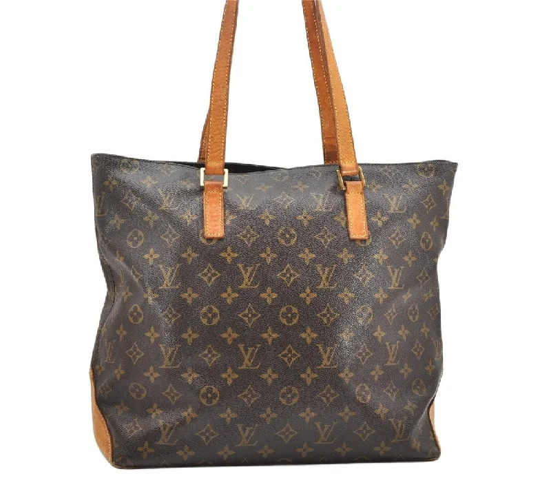 Authentic Louis Vuitton Monogram Cabas Mezzo Shoulder Tote Bag M51151 LV 3440K