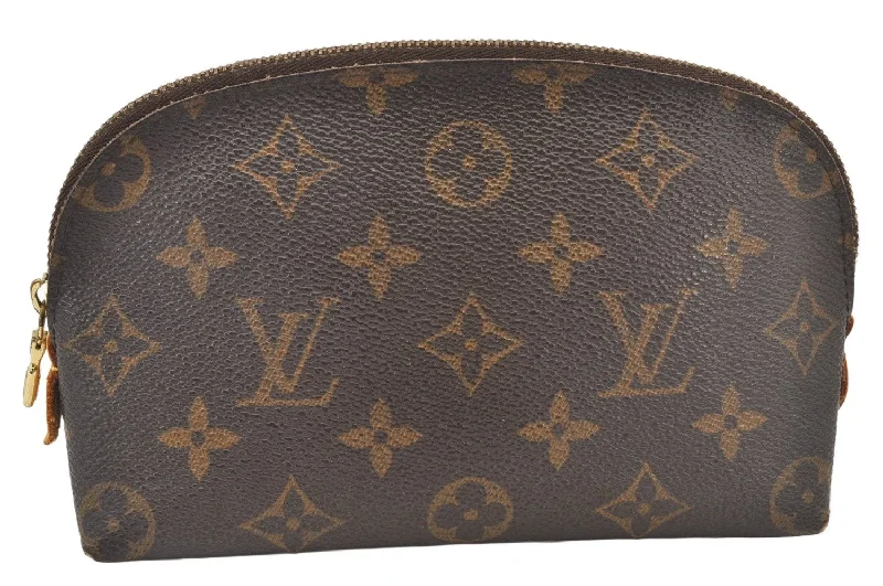 Authentic Louis Vuitton Monogram Pochette Cosmetic Pouch M47515 LV 4012K