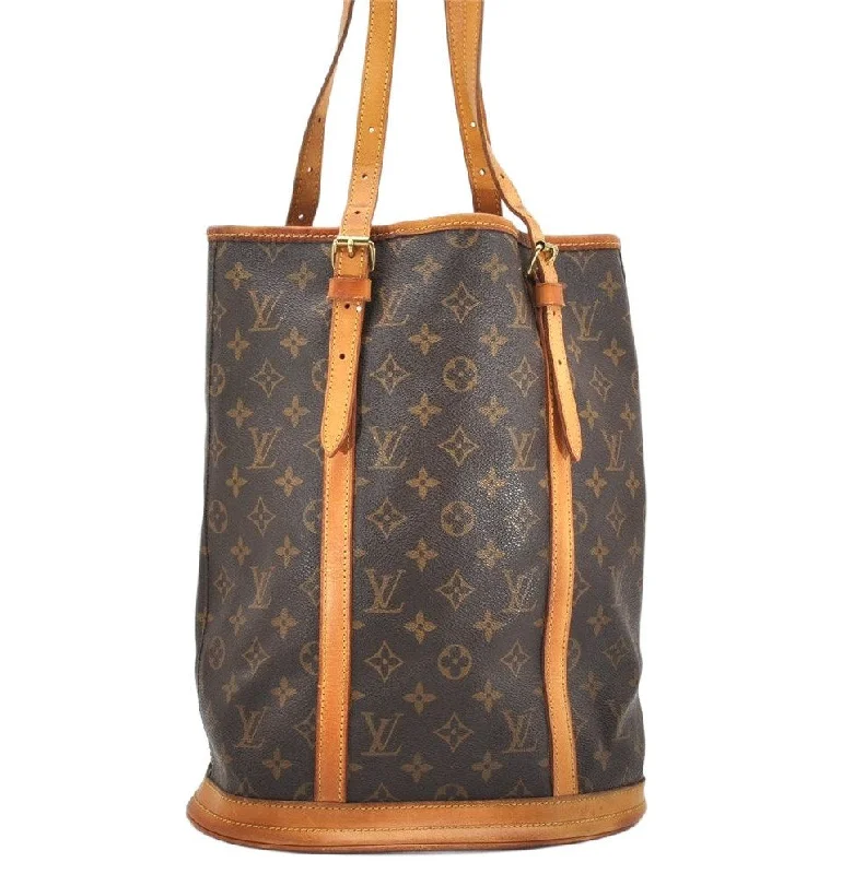 Authentic Louis Vuitton Monogram Bucket GM Shoulder Tote Bag M42236 Junk 3498K