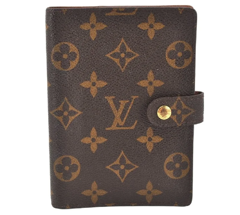 Authentic Louis Vuitton Monogram Agenda PM Notebook Cover R20005 LV 4050K