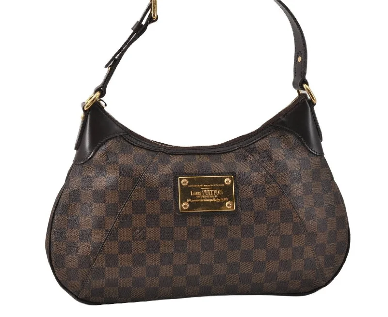 Authentic Louis Vuitton Damier Thames GM Shoulder Hand Bag N48181 LV Junk 3686K