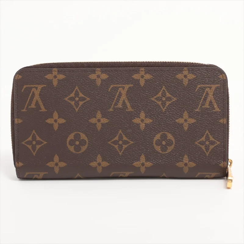 Louis Vuitton Monogram Zippyr Wallet M42616 Brown Round Zipper Wallet