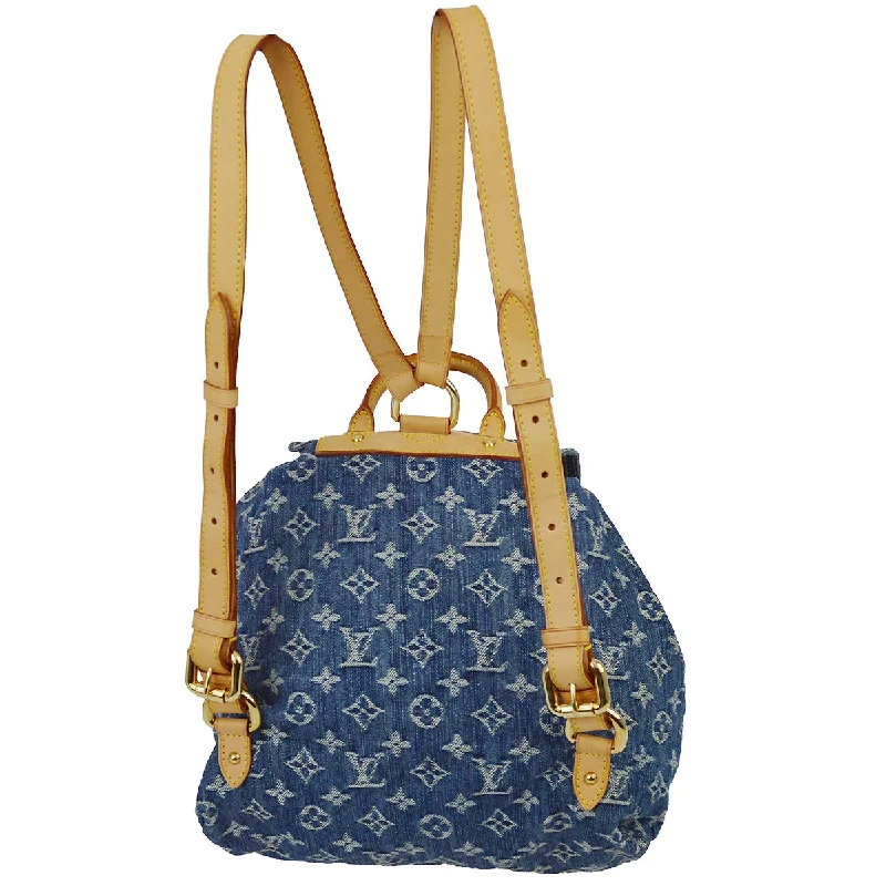 Louis Vuitton 2006 Sac a Dos GM Monogram Denim Blue M95056