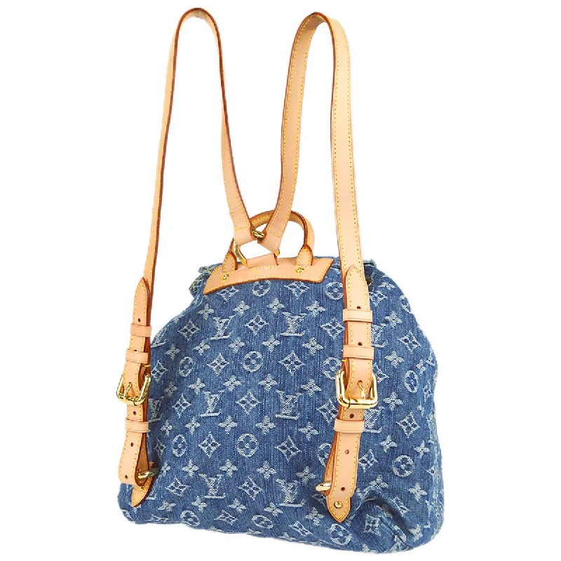 Louis Vuitton 2007 Sac a Dos GM Monogram Denim Blue M95056