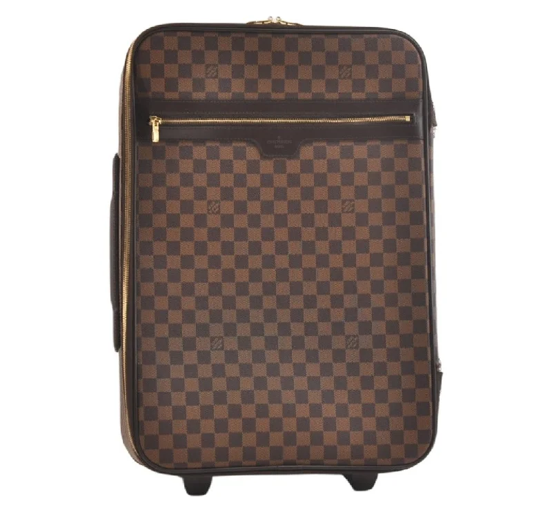 Authentic Louis Vuitton Damier Pegase 55 Travel Carry Bag N23294 LV Junk 2899K