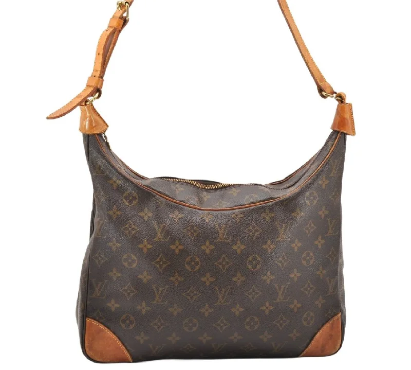 Authentic Louis Vuitton Monogram Boulogne 35 Shoulder Cross Bag M51260 LV 3127K