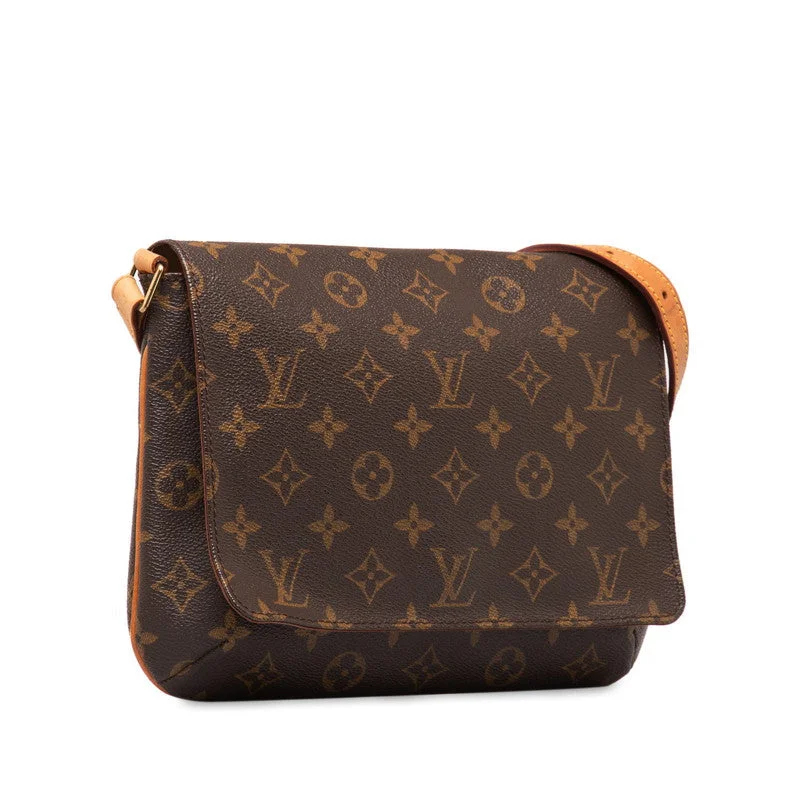 Louis Vuitton Monogram Musette Tango Short Shoulder Bag Handbag M51257 Brown