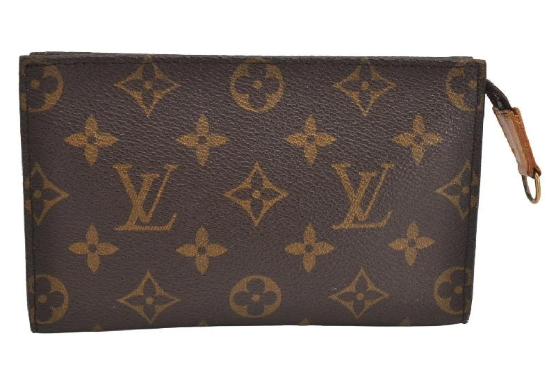 Authentic Louis Vuitton Monogram Pouch For Bucket PM LV Junk 3135K