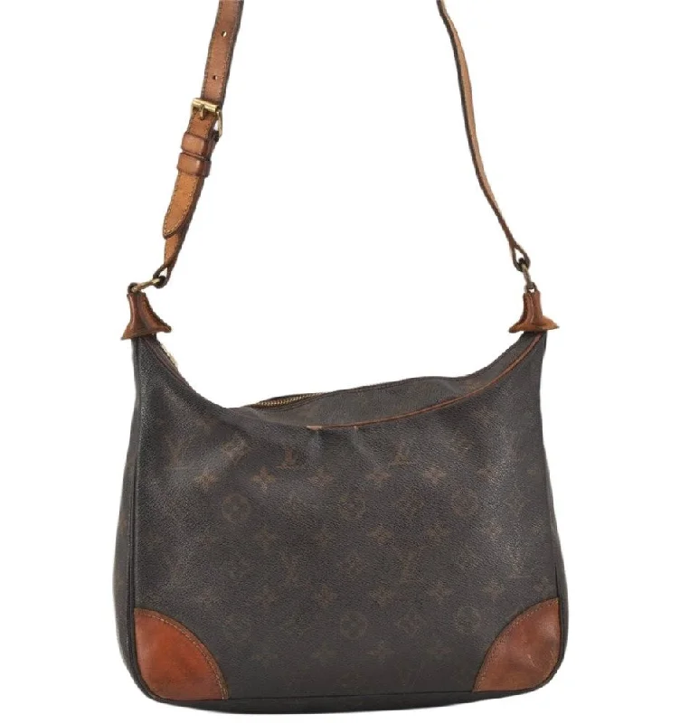 Authentic Louis Vuitton Monogram Boulogne 30 Shoulder Cross Bag M52165 LV 3344K