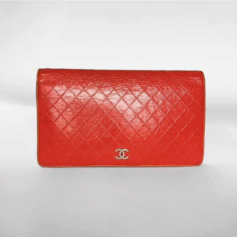 Chanel Large Wallet Lambskin Leather