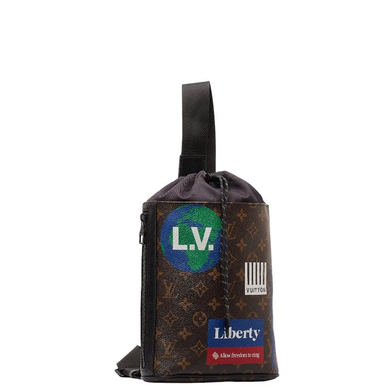 Louis Vuitton Monogram Shock Sling Bag Shoulder Bag Body Bag M44625 Brown Multicolor PVC Leather Men LOUIS VUITTON