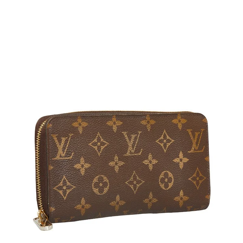 Louis Vuitton Monogram  Wallet Round  Long Wallet M42616 Brown PVC  Louis Vuitton