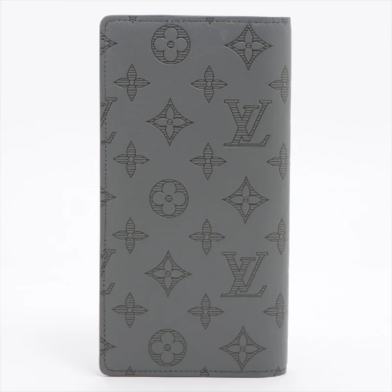 Louis Vuitton Monogram Shadow Portefolio Brother M81335 Gr Long   Wallet