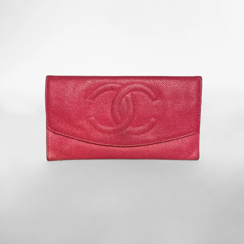 Chanel Wallet  Large Caviar Leather