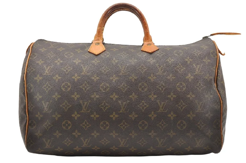 Authentic Louis Vuitton Monogram Speedy 40 Hand Boston Bag M41522 LV 2998K