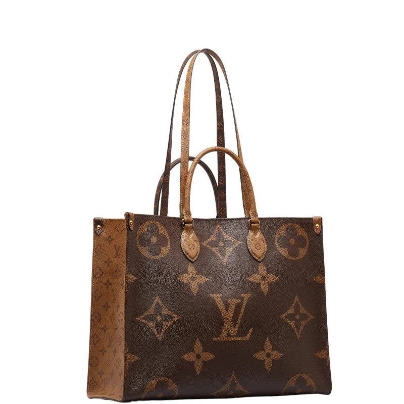 Louis Vuitton Monogram Reversee Giant On The Gor GM Handbag Shoulder Bag 2WAY M44576 Brown