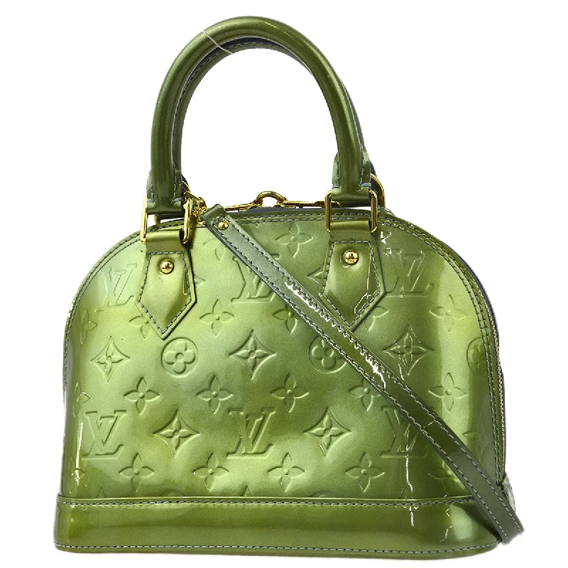 Louis Vuitton Green Vernis Alma BB M91584