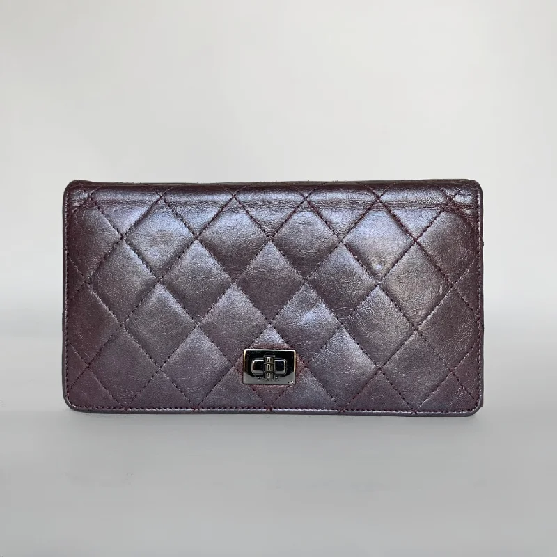 Chanel 2.55 Long Wallet Lambskin Leather