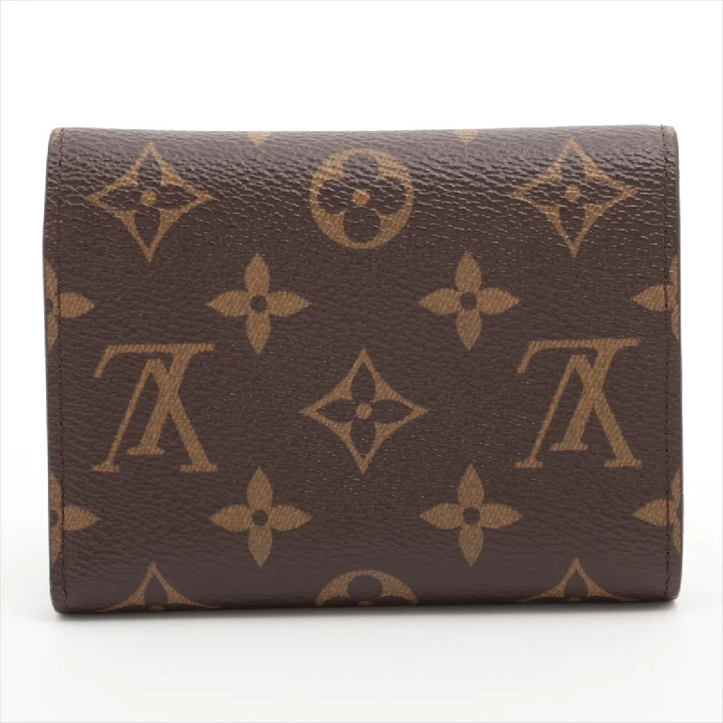 Louis Vuitton Monogram Portefolio Victoria M62472 Brown Compact Wallet