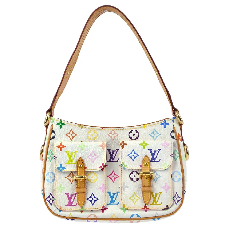 Louis Vuitton 2005 White Monogram Multicolor Lodge PM Handbag M40053