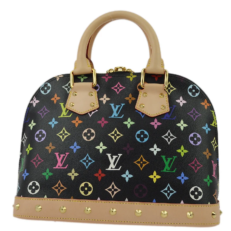 Louis Vuitton 2011 Black Monogram Multicolor Alma PM M40444