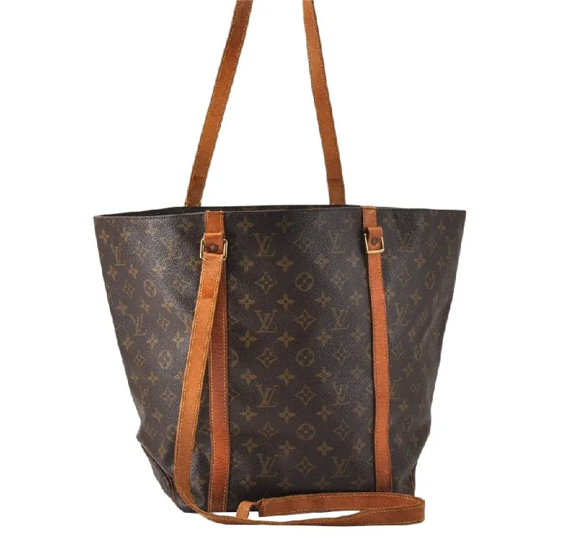 Authentic Louis Vuitton Monogram Sac Shopping PM Tote Bag M51108 Junk 3826K