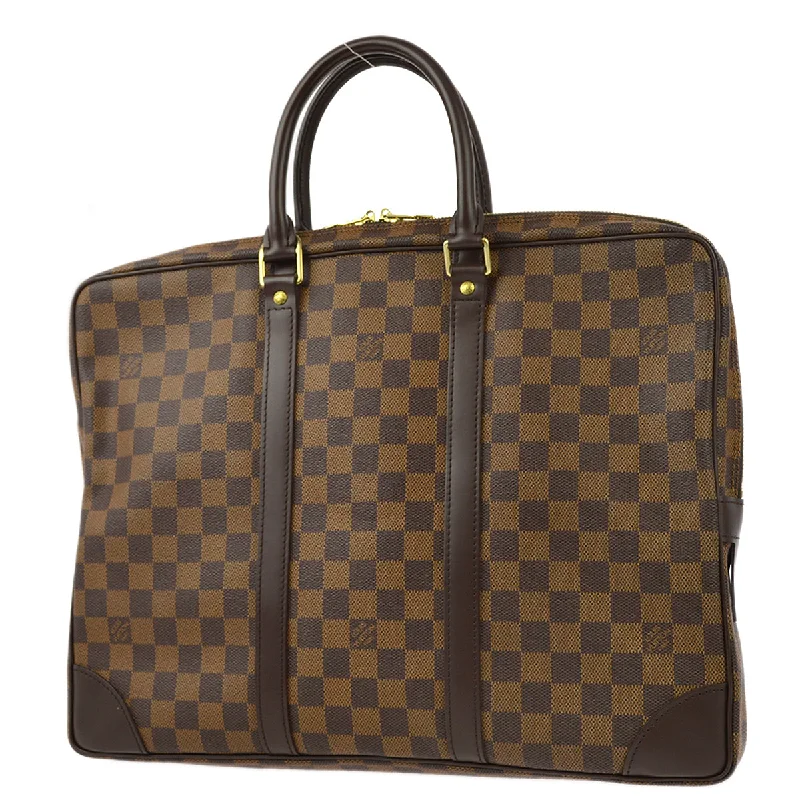 Louis Vuitton 2005 Damier Porte Documents Voyage Handbag N41124