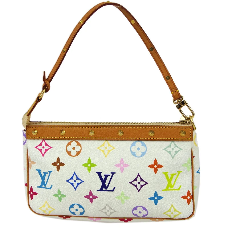 Louis Vuitton White Multicolor Pochette Accessoires Handbag M92649