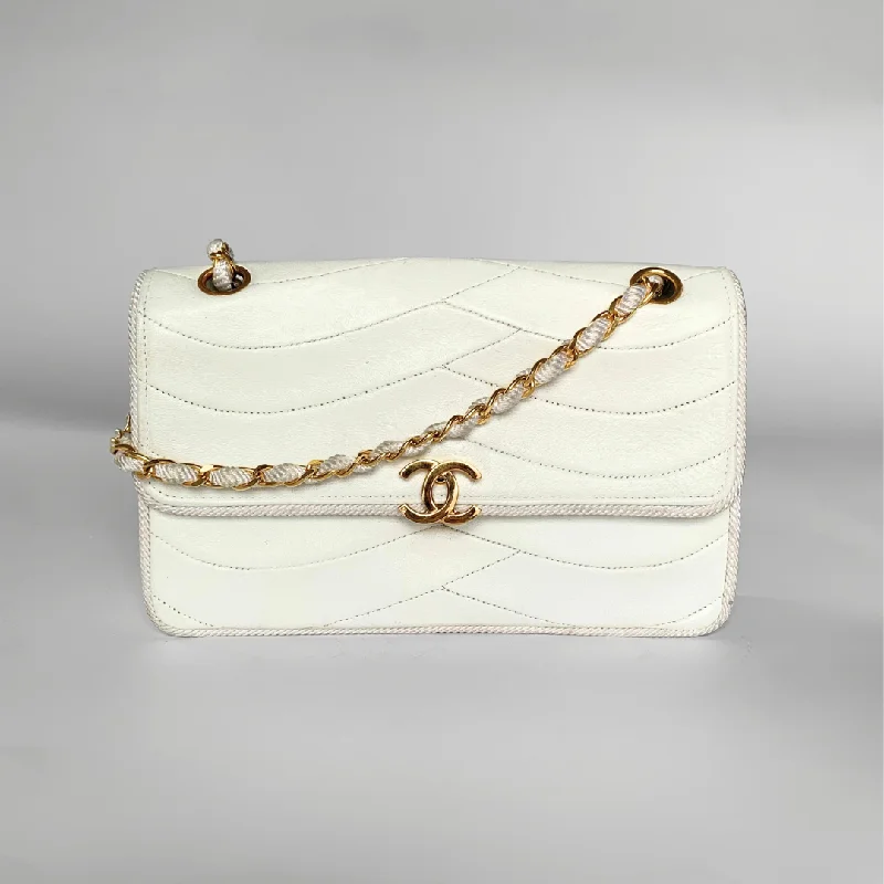 Chanel Timeless Shoulder Bag Wave Lambskin Leather