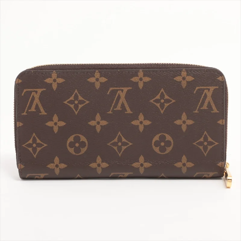 Louis Vuitton Monogram Zippyr Wallet M42616 Brown Round Zipper Wallet