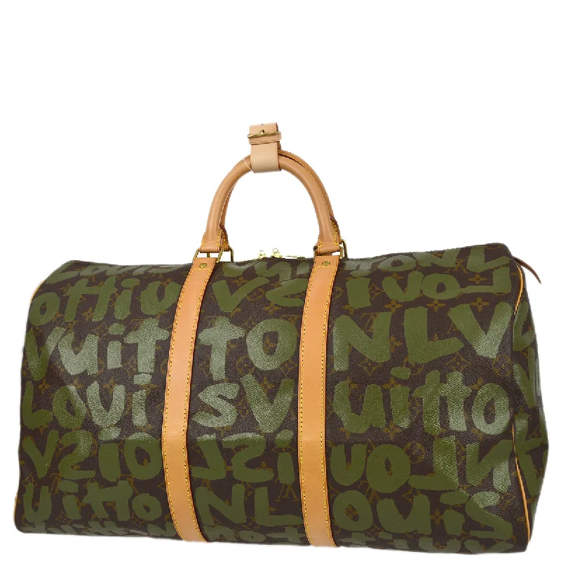 Louis Vuitton 2001 Monogram Graffiti Keepall 50 M92196