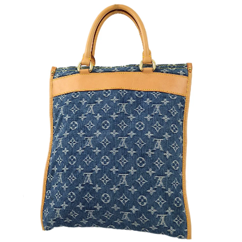 Louis Vuitton 2005 Monogram Denim Flat Shopper M95018