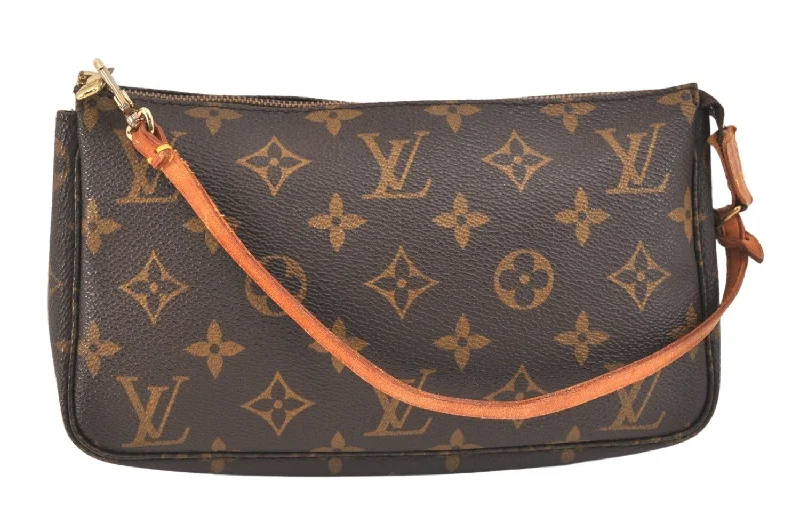 Authentic Louis Vuitton Monogram Pochette Accessoires Pouch M51980 LV 3102K