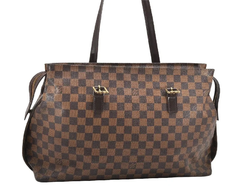 Authentic Louis Vuitton Damier Chelsea Shoulder Tote Bag N51119 Junk 3328K