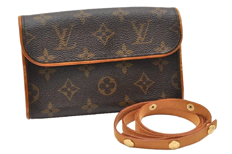 Auth Louis Vuitton Monogram Pochette Florentine Waist Bag M51855 Junk 2682K