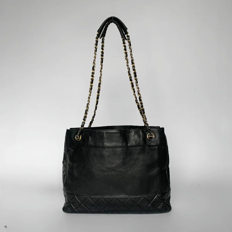 Chanel Shopper Lambskin Leather