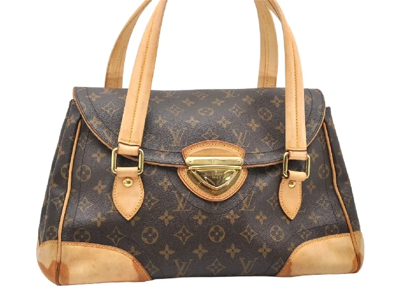 Authentic Louis Vuitton Monogram Beverly GM Shoulder Hand Bag M40120 LV 3518K