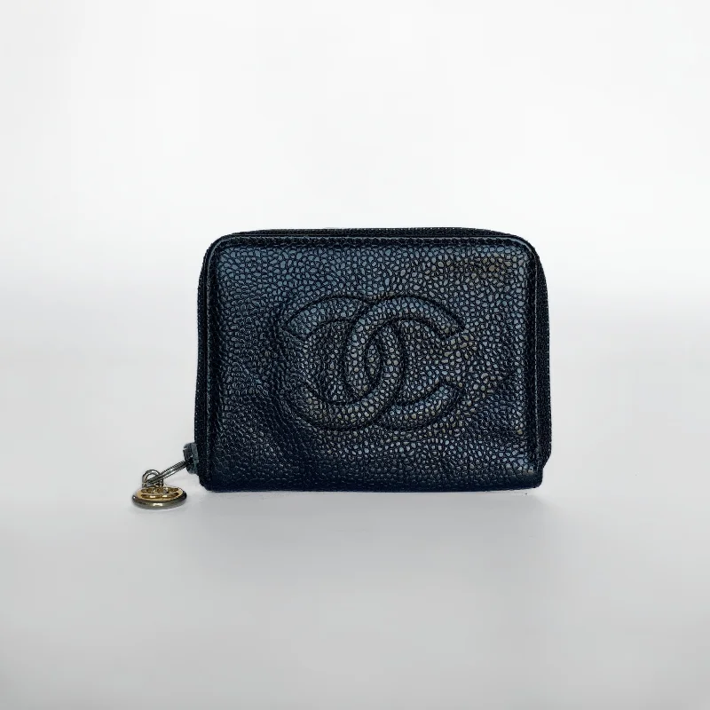 Chanel CC Key Holder Wallet Caviar Leather