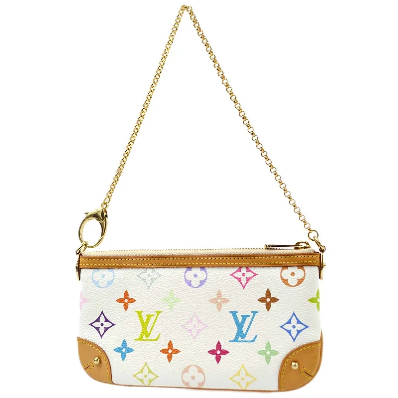 Louis Vuitton Multicolor White Pochette Milla MM Handbag M60096