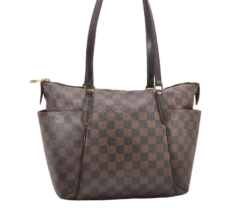 Authentic Louis Vuitton Damier Totally PM Shoulder Tote Bag N41282 LV 3668K