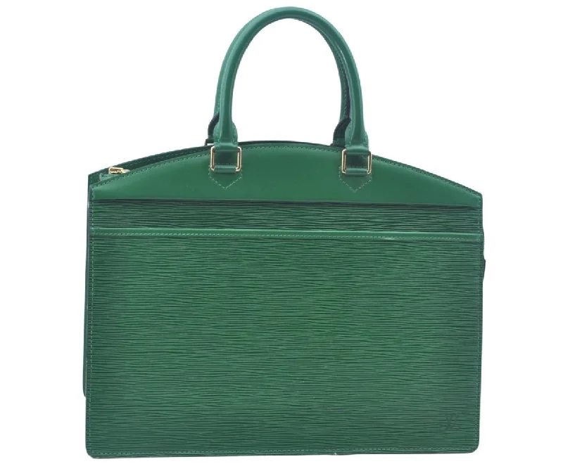 Authentic Louis Vuitton Epi Riviera Hand Bag Green M48184 LV Junk L0287