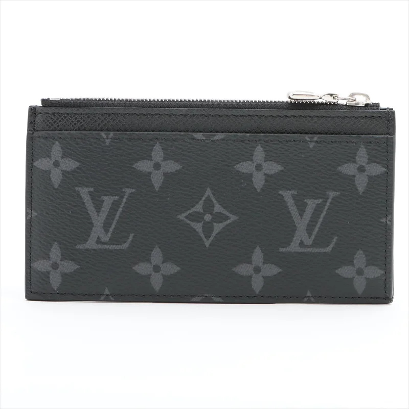 Louis Vuitton Monogram M30271 Coin Card Hers Black Coin Case