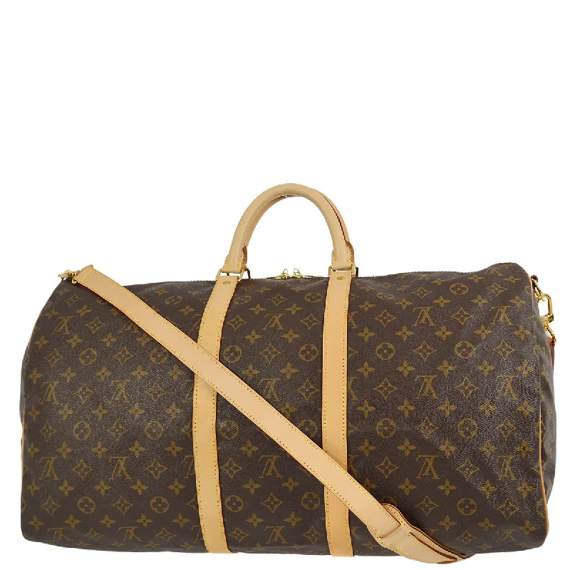 Louis Vuitton Monogram Keepall Bandouliere 55 Duffle M41414