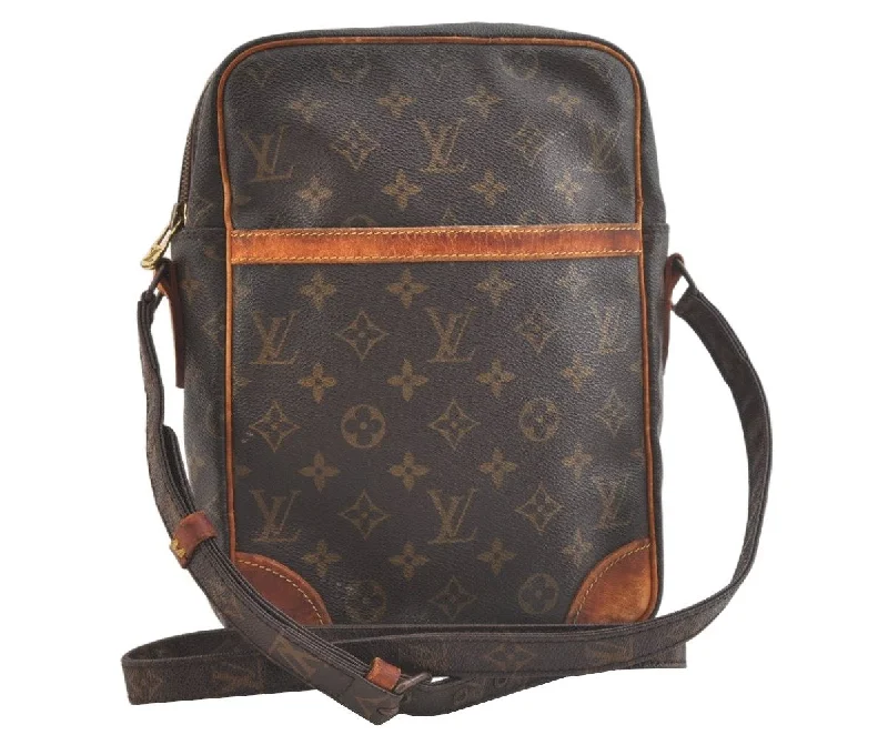 Authentic Louis Vuitton Monogram Danube GM Shoulder Cross Bag M45262 LV 3338K