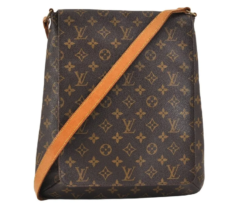 Authentic Louis Vuitton Monogram Musette Shoulder Cross Body Bag M51256 LV 3322K