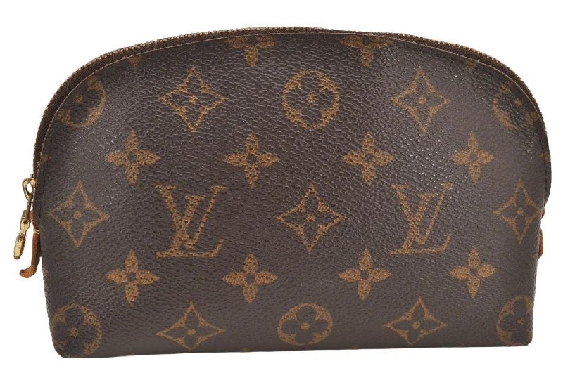 Authentic Louis Vuitton Monogram Pochette Cosmetic Pouch M47515 LV 3370K