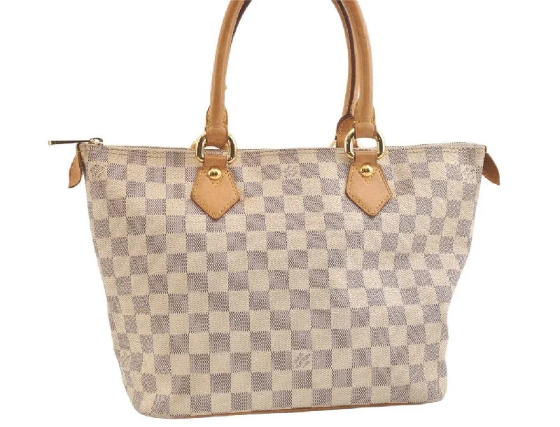 Authentic Louis Vuitton Damier Azur Saleya PM Shoulder Tote Bag N51186 LV 3571K