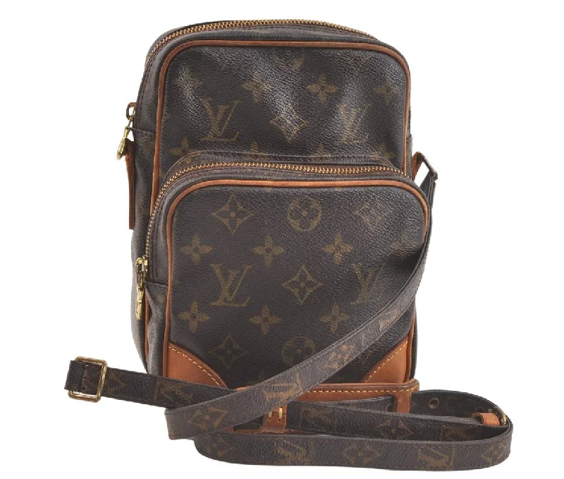 Authentic Louis Vuitton Monogram Amazone Shoulder Cross Bag M45236 Junk 3930K