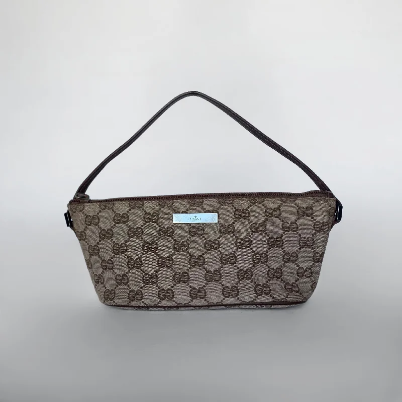 Gucci Boat Pochette Monogram Canvas