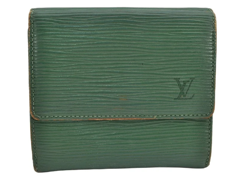 Louis Vuitton Epi Porte Monnaie Billets Cartes Credit Wallet M63484 Green 3009K